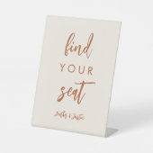 Boho Dessert vindt je bruiloft-zitplaats Reclamebord Met Voetstuk (Voorkant)