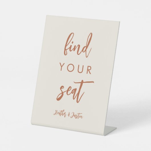 Boho Dessert vindt je bruiloft-zitplaats Reclamebord Met Voetstuk (Voorkant)