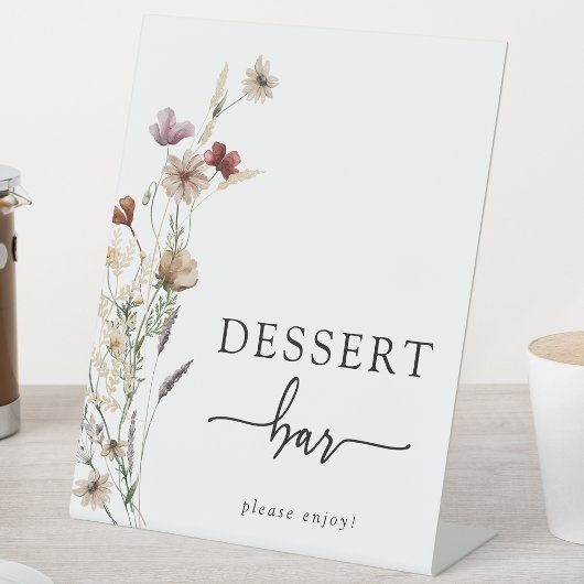 Boho Dessertbar Reclamebord Met Voetstuk