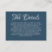 Boho Details Blauwgroen Ginkgo Botanical Wedding Informatiekaartje (Voorkant)