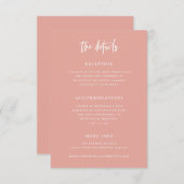 Boho Details Kaart Wedding Info C103 (Voorkant / Achterkant)