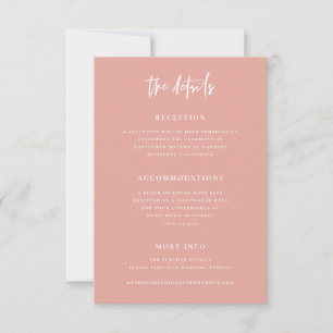 Boho Details Kaart Wedding Info C103