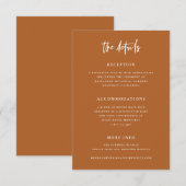 Boho Details Kaart Wedding Info C103 (Voorkant / Achterkant)