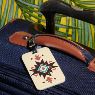Boho Diamant Embleem Bagagelabel