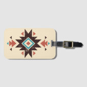 Boho Diamant Embleem Bagagelabel (Voorkant (horizontaal))