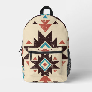 Boho Diamant Embleem Bedrukte Rugzak