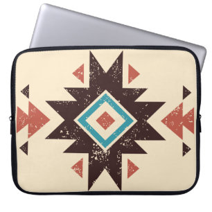 Boho Diamant Embleem Laptop Sleeve