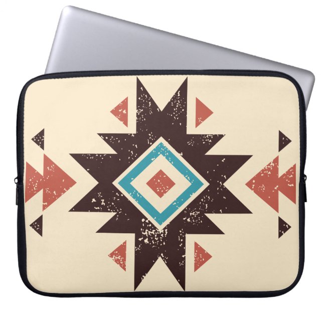 Boho Diamant Embleem Laptop Sleeve (Voorkant)