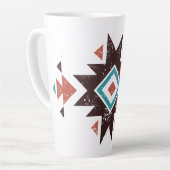Boho Diamant Embleem Latte Mok (Linkerhoek)