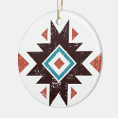 Boho Diamond Emblem Keramisch Ornament (Links)