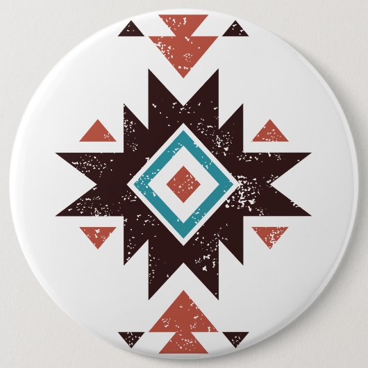 Boho Diamond Emblem Ronde Button 6,0 Cm (Voorkant)