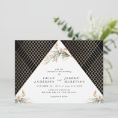 Boho Diamond Folie Onyx Deco Gold Eucalyptus Kaart (Staand voorkant)