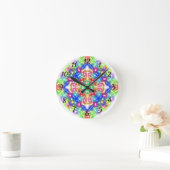 Boho Diamond Mandala  Ronde Klok (Huis)