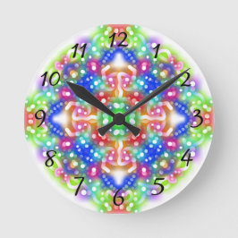 Boho Diamond Mandala  Ronde Klok