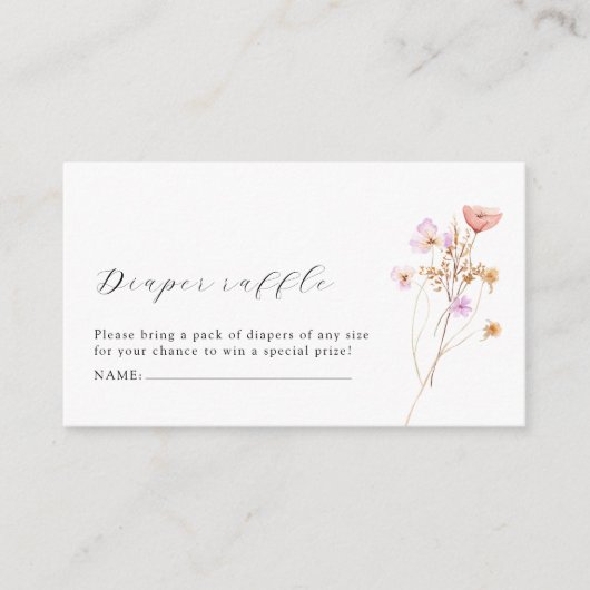 Boho Diaper Baby shower Enclosure Kaart (Voorkant)