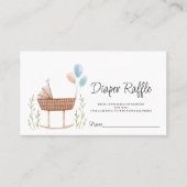 Boho Diaper Baby shower Game Enclosure Kaart Plaatskaartje (Voorkant)