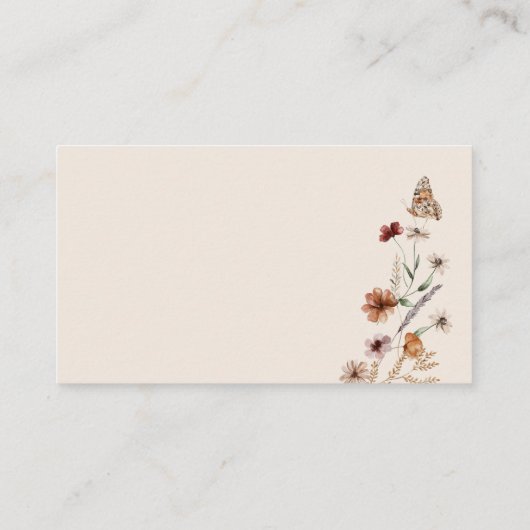 Boho Diaper Raffle Informatiekaartje (Achterkant)