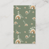 Boho Diaper Raffle Informatiekaartje (Achterkant)