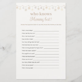 Boho die weet mama beste Baby shower spel