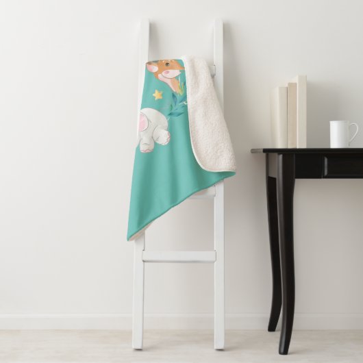 Boho-dieren: sherpa-dekens sherpa deken (In situ)