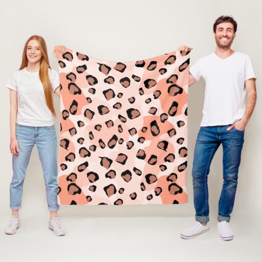 Boho Dierenpatroon Fleece Deken (In situ)