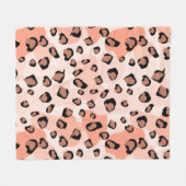 Boho Dierenpatroon Fleece Deken (Voorkant (Horizontaal))