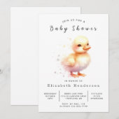 Boho Digital Duck-Baby shower Kaart (Voorkant / Achterkant)