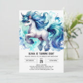 Boho Digital Horse Verjaardag Kaart (Staand voorkant)