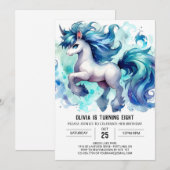 Boho Digital Horse Verjaardag Kaart (Voorkant / Achterkant)