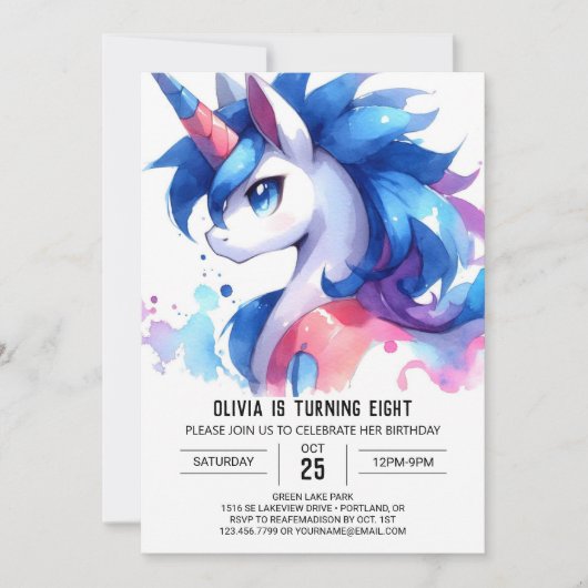 Boho Digital Horse Verjaardag Kaart (Voorkant)