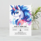 Boho Digital Horse Verjaardag Kaart (Staand voorkant)