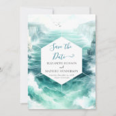 Boho Digital Nautical Wedding Save The Date (Voorkant)