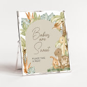 Boho Dinosaur Baby shower Baby's zijn zoet Poster