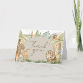 Boho Dinosaur-Baby shower Bedankkaart (Voorkant)