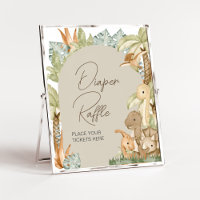 Boho Dinosaur Baby shower Luier Raffle