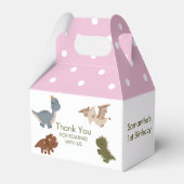 Boho Dinosaurs Roze Bedankt Favoriet Box Bedankdoosjes (Voorkant Zijde)