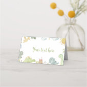 Boho Dinosaurs Verjaardag Plaats Kaart Plaatskaartje (Voorkant)