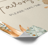 Boho dinosaurus Baby shower gunsten Poster (Hoek)