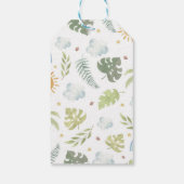 Boho Dinosaurus Verjaardagsfeest Dank u Label Cadeaulabel (Achterkant)