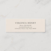 Boho Diploma Naamkaart Mini Visitekaartje (Achterkant)