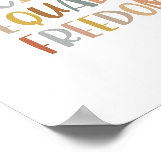 Boho Discipline staat gelijk aan Freedom Poster (Hoek)