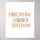 Boho Discipline staat gelijk aan Freedom Poster (Voorkant)
