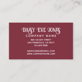 Boho Disco Ball Visitekaartje (Achterkant)