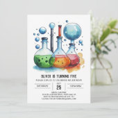 Boho Discovery Fusion Scientist Verjaardag Kaart (Staand voorkant)