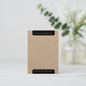 Boho DIY Handmade Jewelry Earrings Necklace Card Visitekaartje (Staand voorkant)