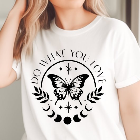 Boho Doe Wat Je Van Vlindermotivatie Houdt Tri-Blend Shirt