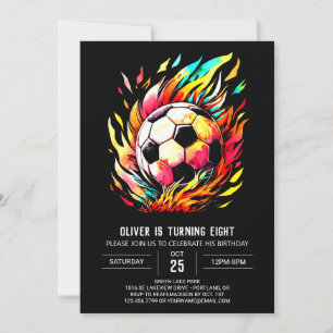 Boho doel online voetbal verjaardag kaart