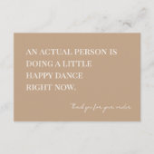 Boho doet een kleine blijdance Kleine onderneming Bedankkaart (Voorkant)