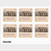 Boho Dog Walker / Pet Sitter Logo Sticker (Vel)