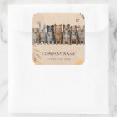 Boho Dog Walker / Pet Sitter Logo Sticker (Tas)